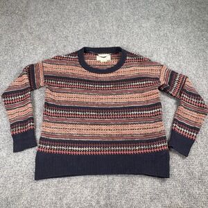Coincidence & Chance Anthropologie Sweater Women‎ XS Fair Isle Boho Cottagecore
